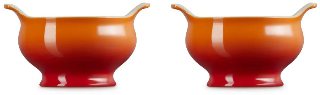 Le Creuset Soepkommen Oranjerood - 2 Stuks 0,60L