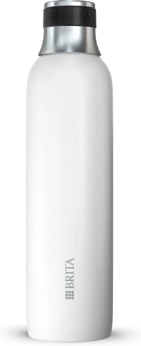 BRITA SodaTRIO Roestvrijstalen Fles 0,65L - Wit