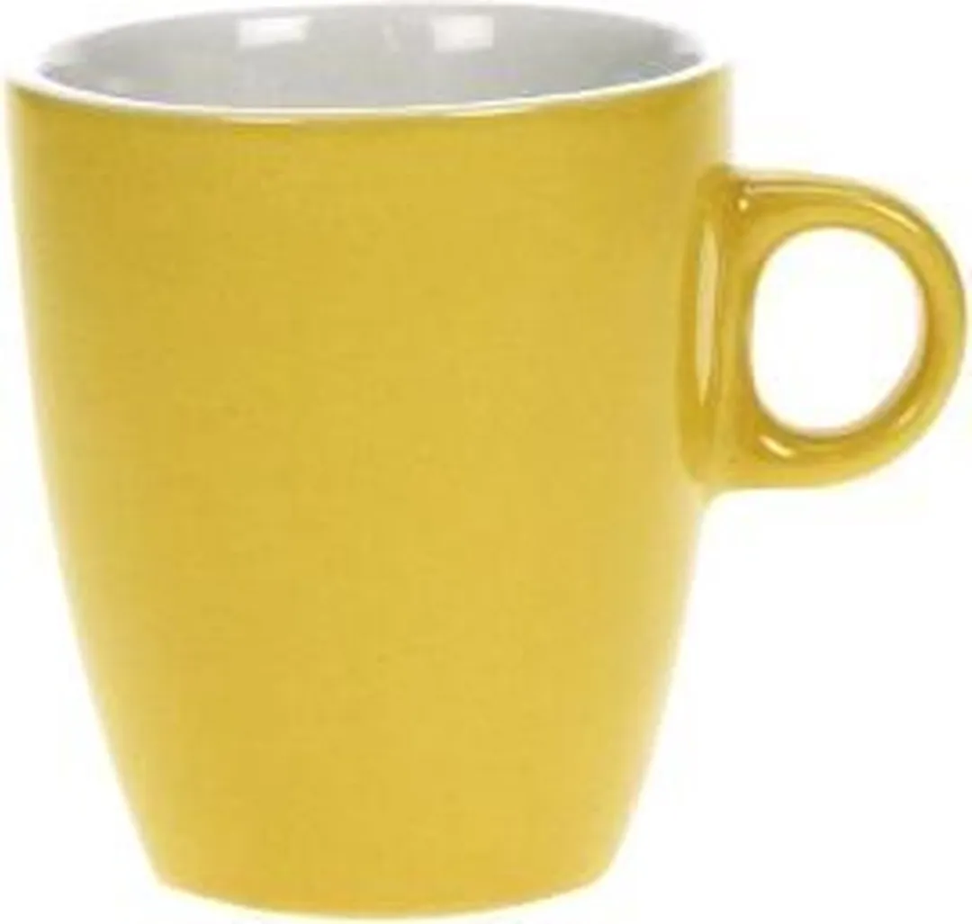 Cosy&Trendy Koffiekopjes Geel 190ml - Keramiek - afbeelding 6 van 6
