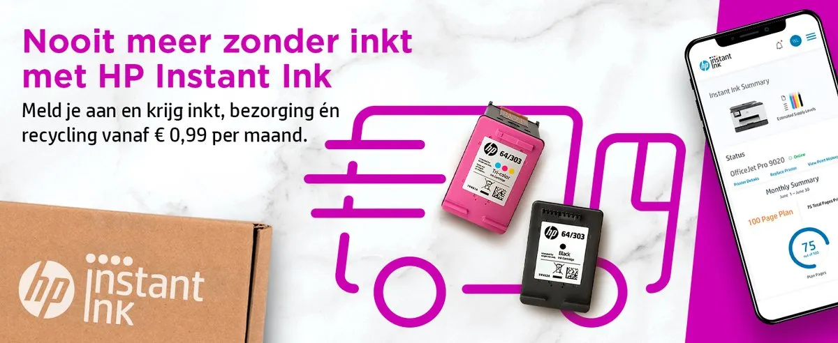 HP 903 & 903XL Inktcartridges - 2x Zwart XL + Kleur - o.a. OfficeJet Pro 6970