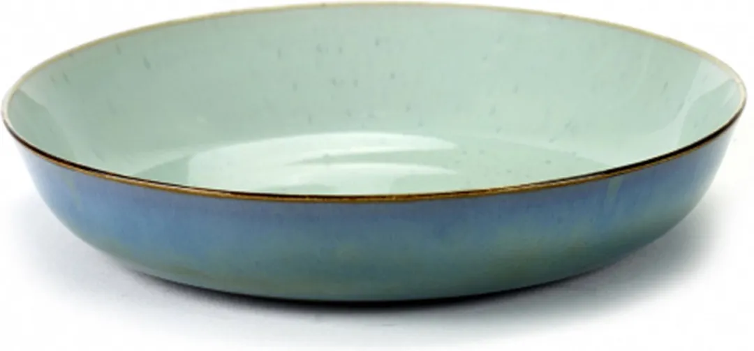 Serax Terres de Rêves Diep Bord 21cm - Lightblue/Smokeyblue - 2 Stuks