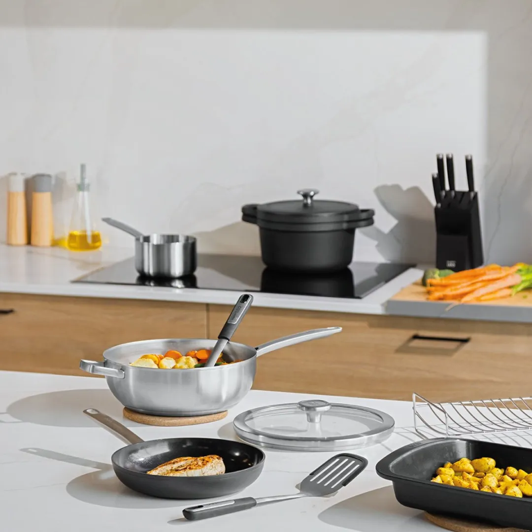 LEO Braadpan antikleef Graphite - Ø 24cm - Zwart - PFAS-vrij