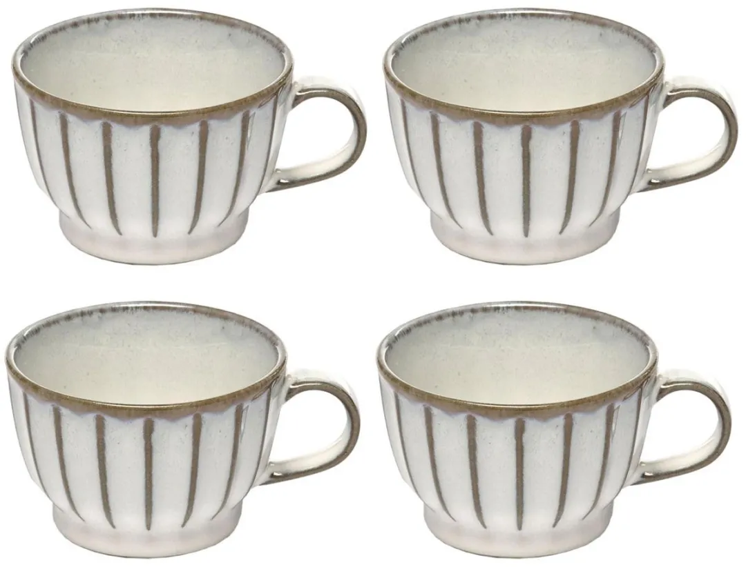 Serax Sergio Herman Inku Espressokoppen - 4 Stuks - 7,5cm - Wit