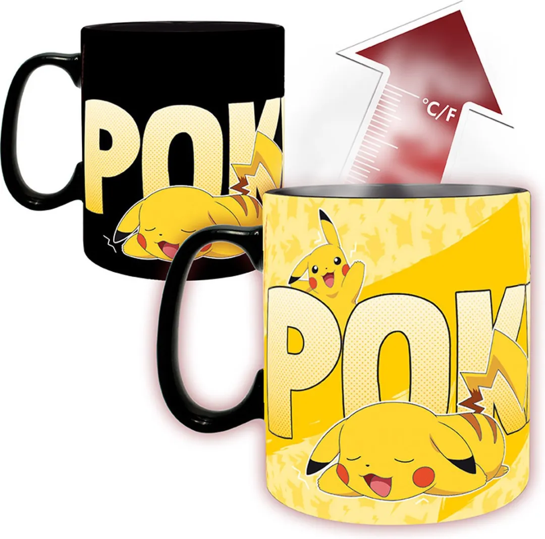 Pokémon Pikachu Thermomokken Set - 2x 460ml - Keramiek