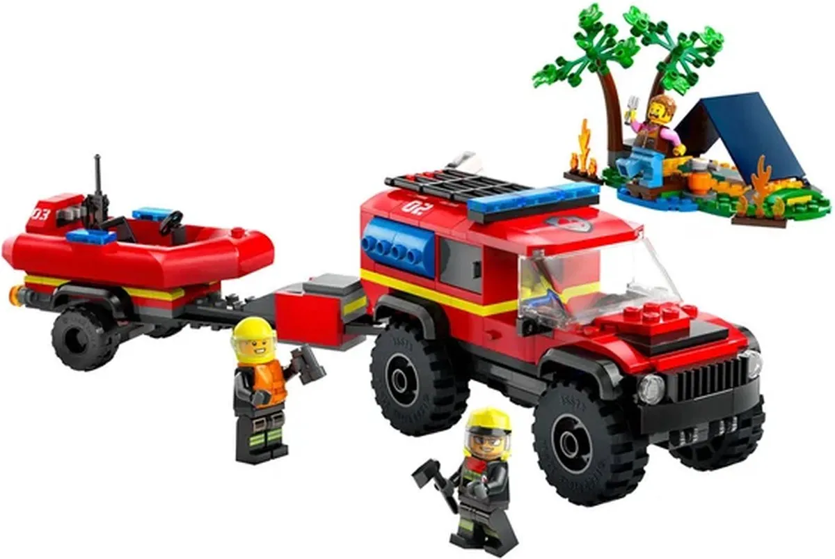 LEGO City 4x4 Brandweerauto 60412 - 301 Stukken