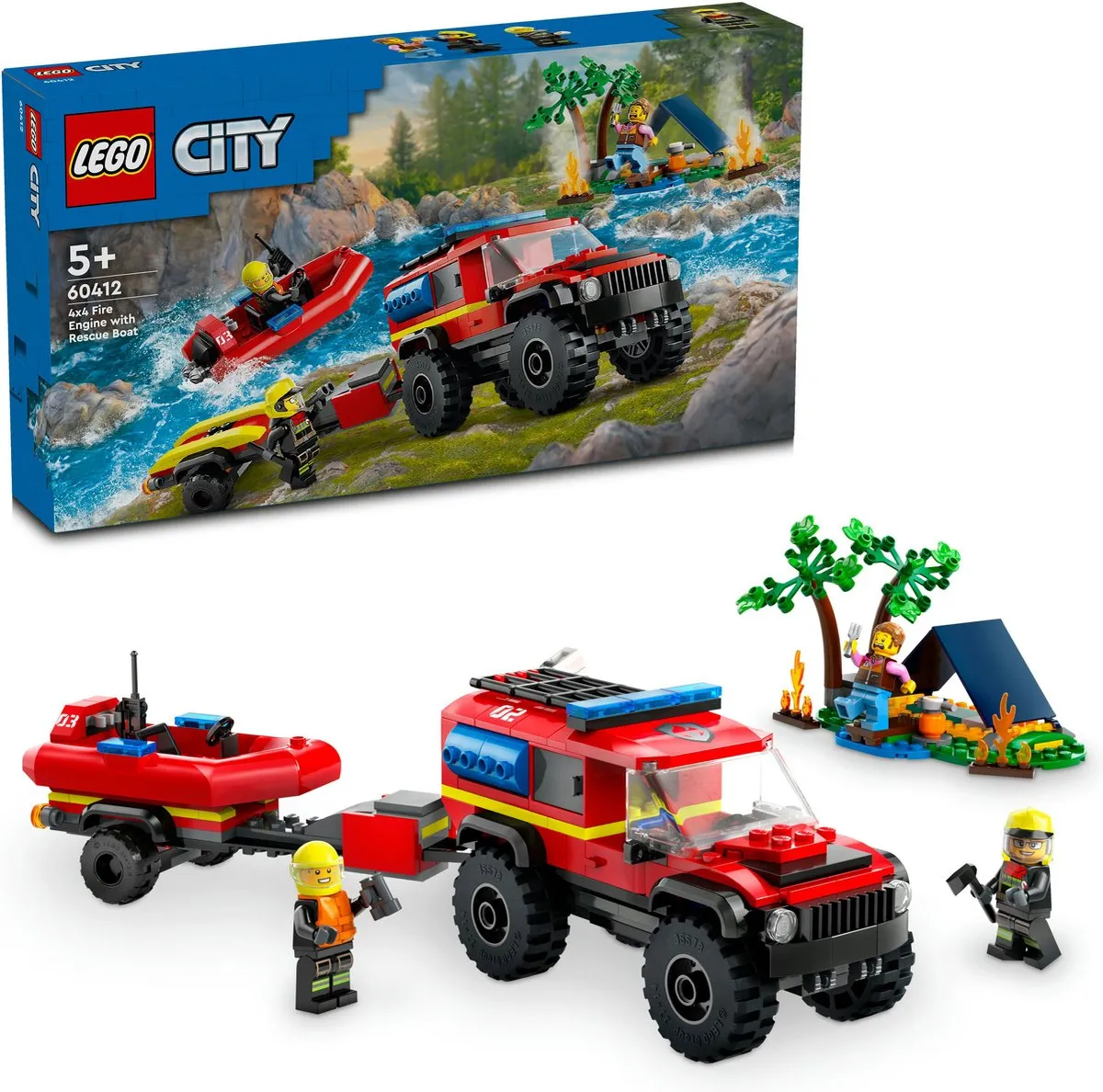 LEGO City 4x4 Brandweerauto 60412 - 301 Stukken - afbeelding 6 van 6
