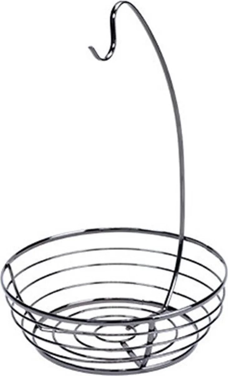 Cosy&Trendy Fruitschaal met bananenhouder - Zwart - Ø28cm