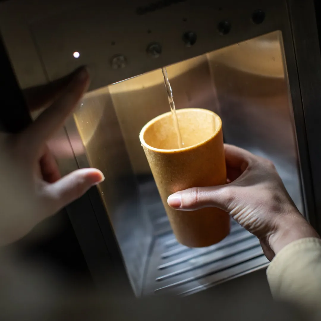Koziol Connect Drinkbekers 350ml - 2 Stuks - Bruin