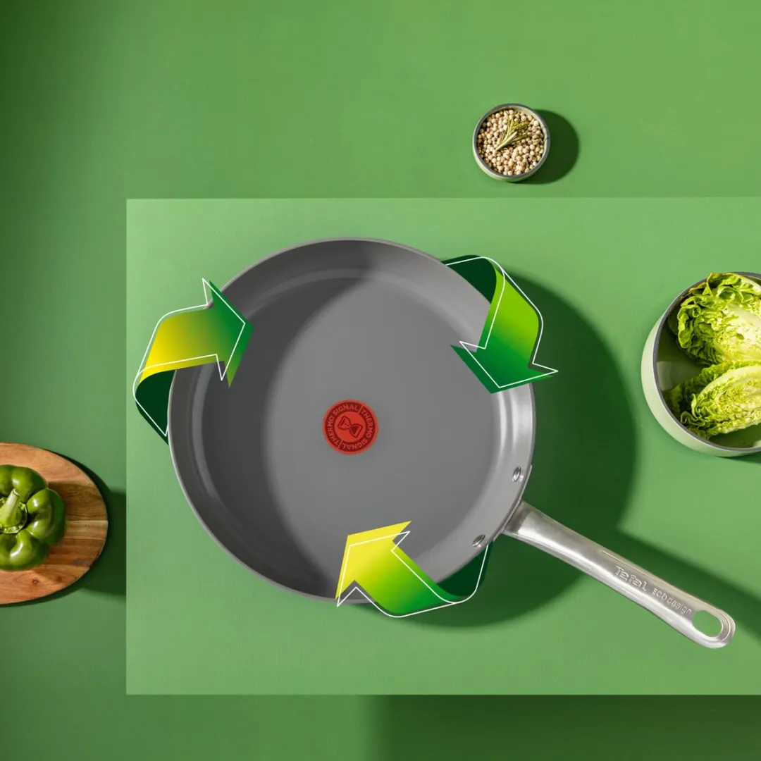 Tefal Renew+ Koekenpan 28cm - Grijs