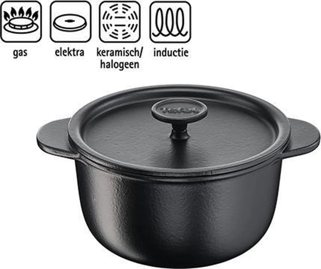 Tefal Tradition E22544 Ronde Braadpan 20cm - Zwart