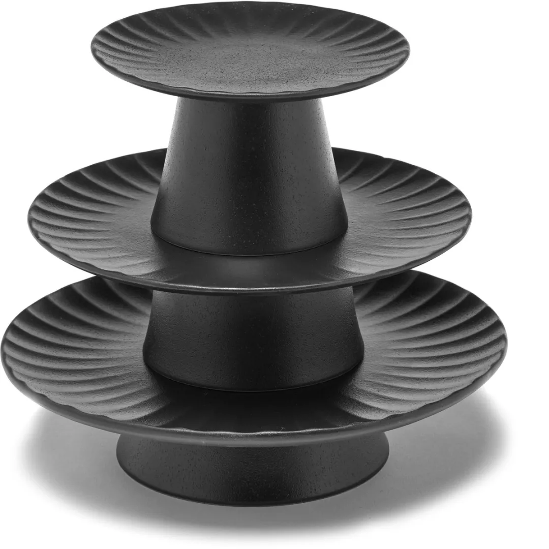 Serax Taartenplateau Sergio Herman 24cm - Zwart