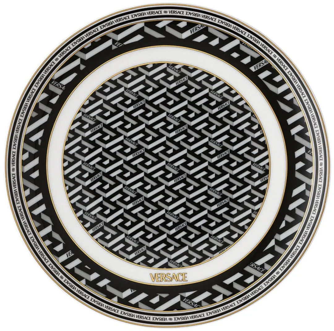 Rosenthal Versace La Greca Broodbord - 17 cm - Zwart