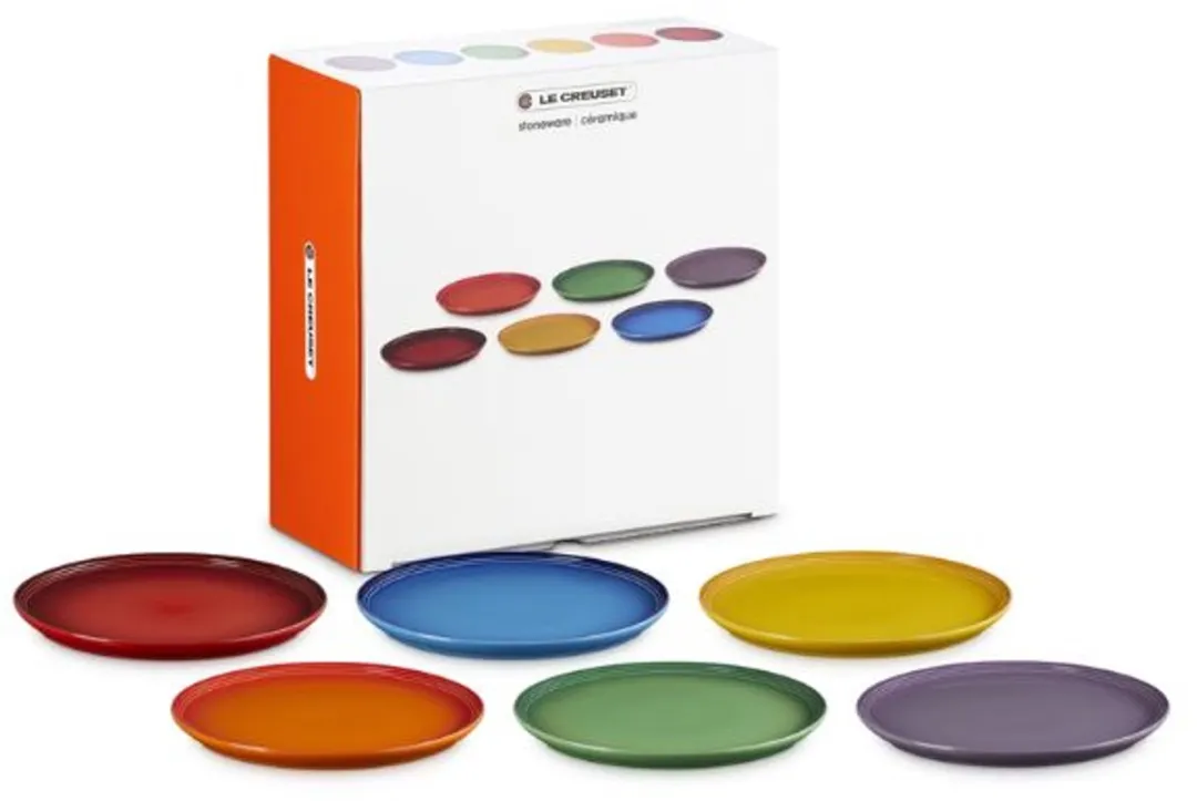 Le Creuset Dinerborden Regenboog - 6 Stuks