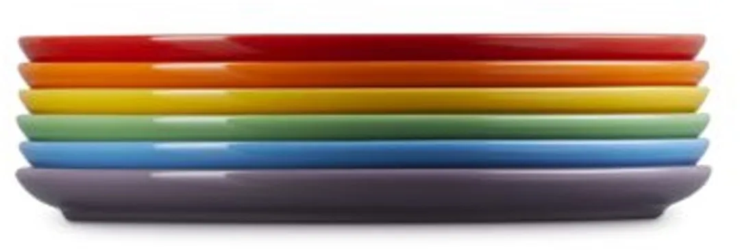 Le Creuset Dinerborden Regenboog - 6 Stuks