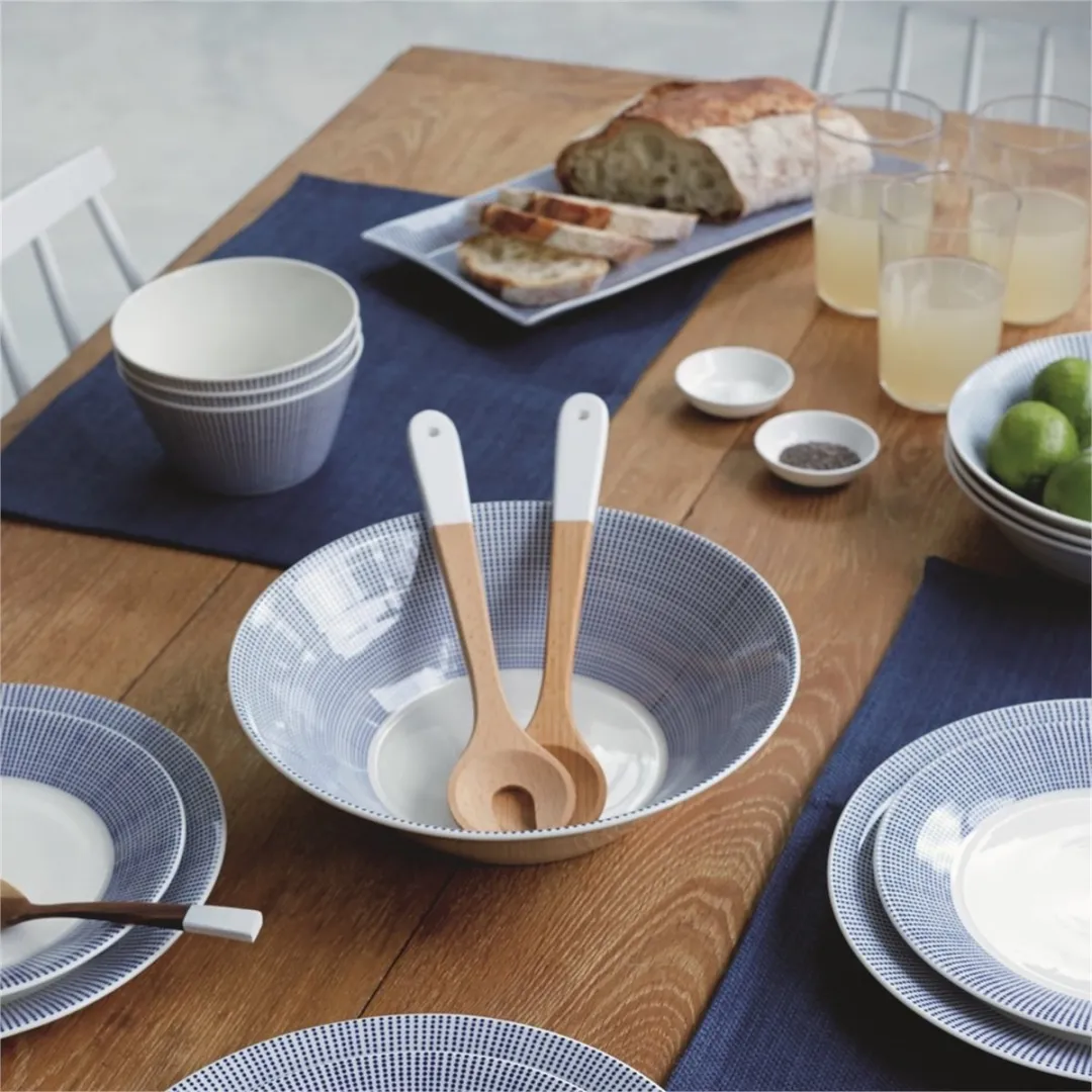 Royal Doulton Pacific Dots Pastabord 23cm - Blauw