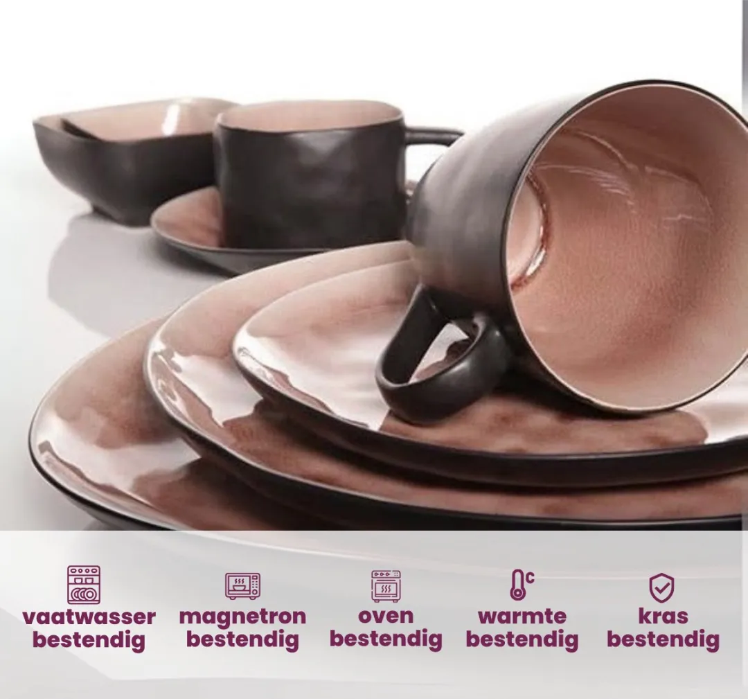 Cosy&Trendy Koffiekopje Laguna Old Rose - 4 Stuks 230ml