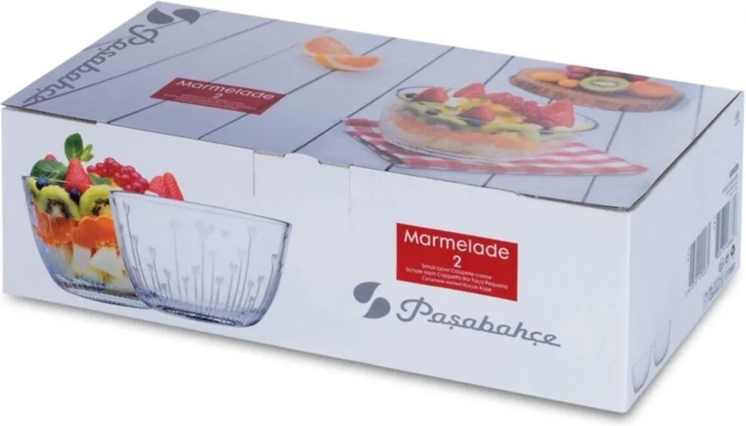 Pasabahce Marmelade Ronde Schaaltjes Set 2 - 16cm Transparant