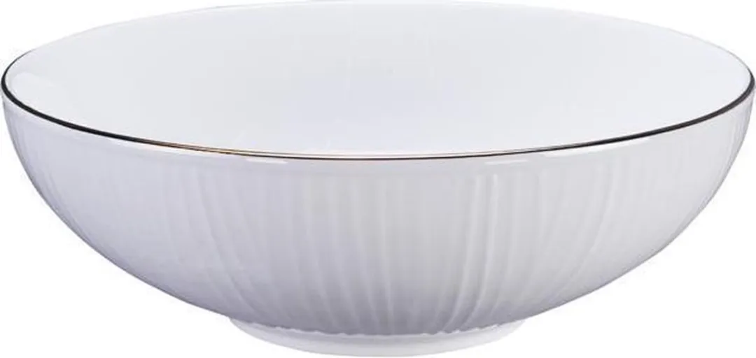 Tokyo Design Studio Nippon White Gold Rim Kom 19x5.5cm 780ml