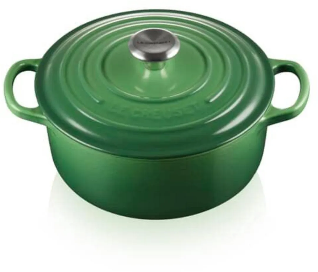 Le Creuset Signature Gietijzeren Stoofpot 28cm - Groen - afbeelding 2 van 2