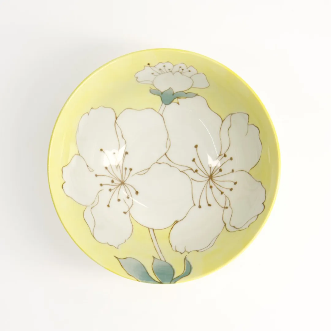 Tokyo Design Studio Sakura Yellow Ramenkom - 500ml - Geel