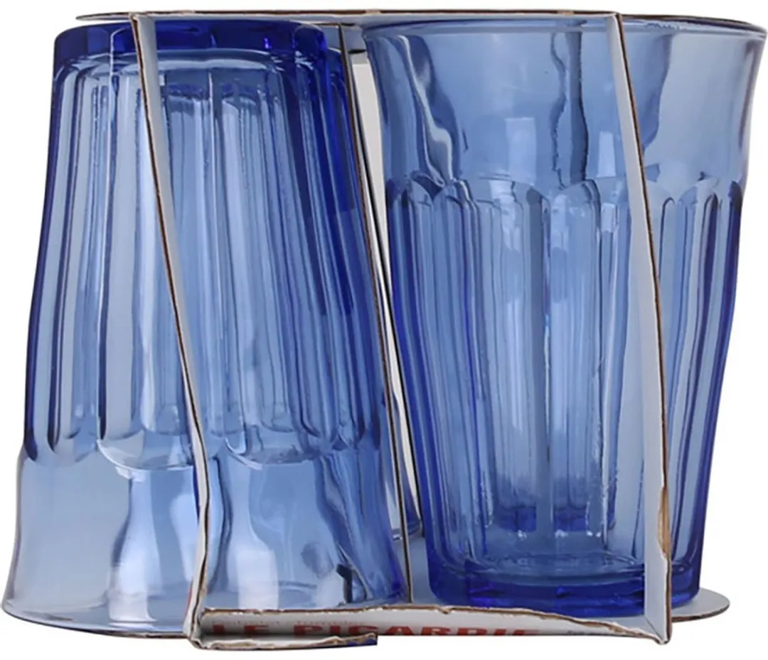 Duralex Picardie Glazen - 4 Stuks - 360ml - Blauw