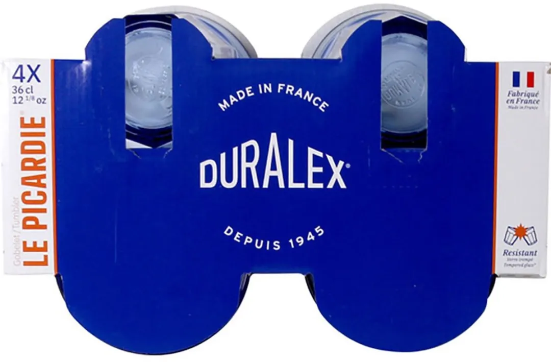 Duralex Picardie Glazen - 4 Stuks - 360ml - Blauw