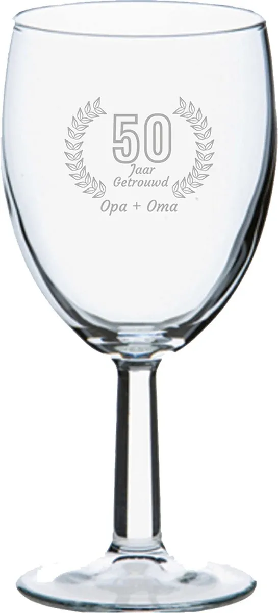 Pasabahce Gegraveerd Wijnglas 24,5cl