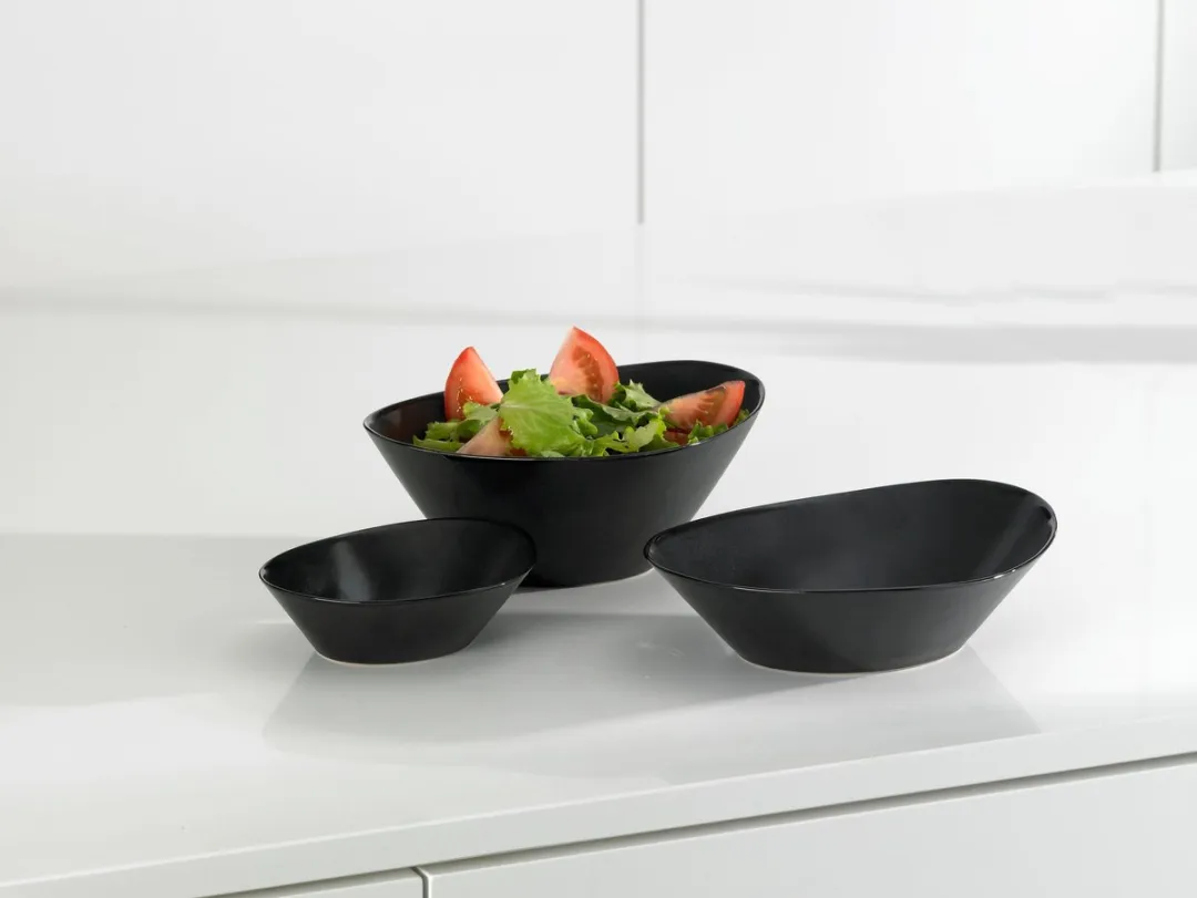 Cosy&Trendy Gebaksbordjes Vongola Black - 4 Stuks