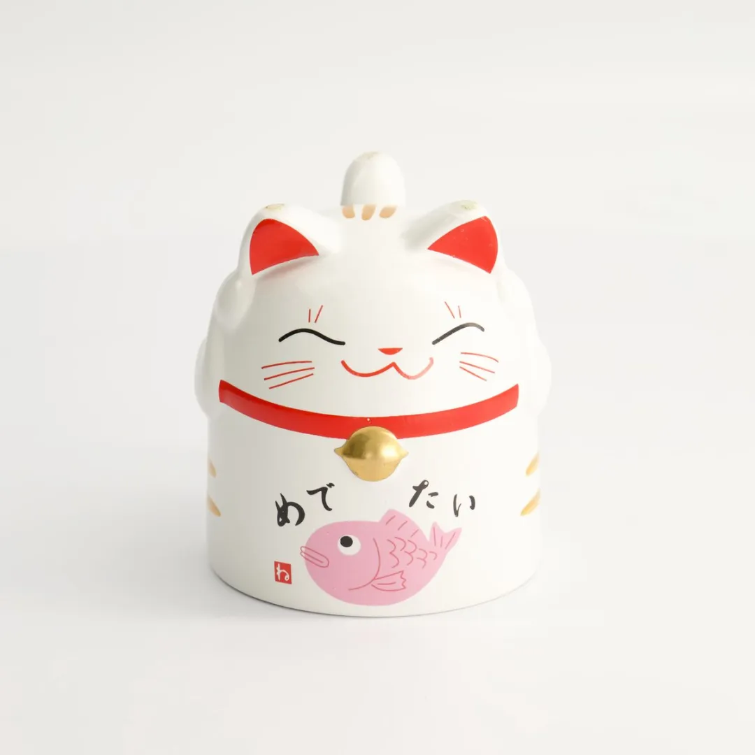 Tokyo Design Studio Lucky Cat Mok 8077 - 350ml - Wit