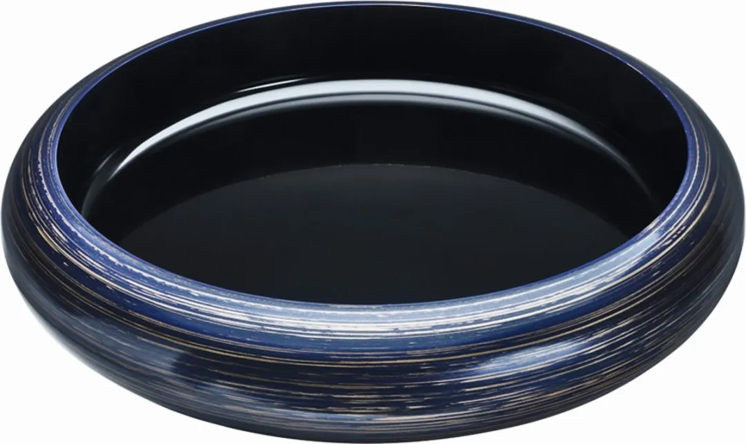 Tokyo Design Studio Sushi Oke Serveerschaal Lakwerk - Paars/Goud 33.8x6.8cm