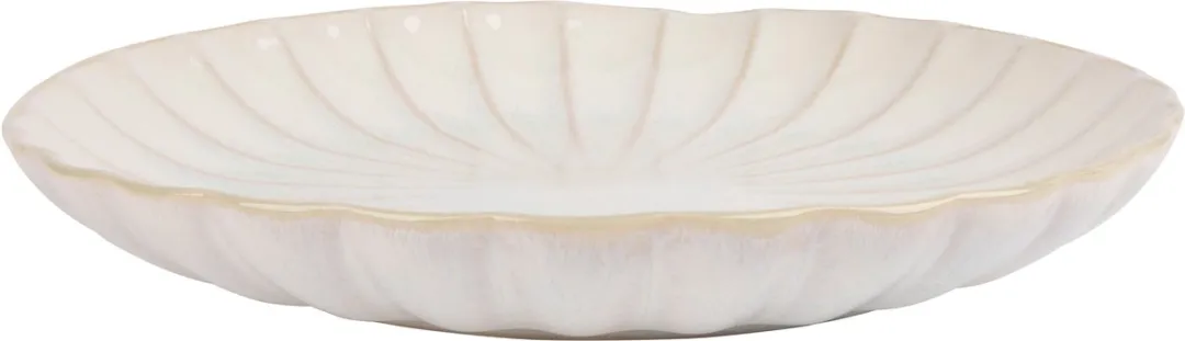 Cosy&Trendy Astera Pure Dessertbord - 20,8cm - Wit parelmoer - 12 Stuks