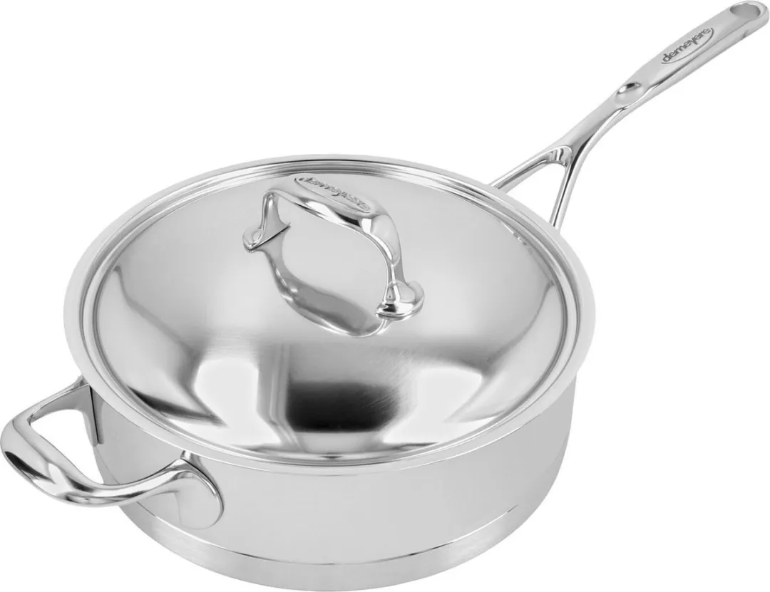 Demeyere Atlantis Lage Sauteuse Ø24cm - 2.8L - Zilver