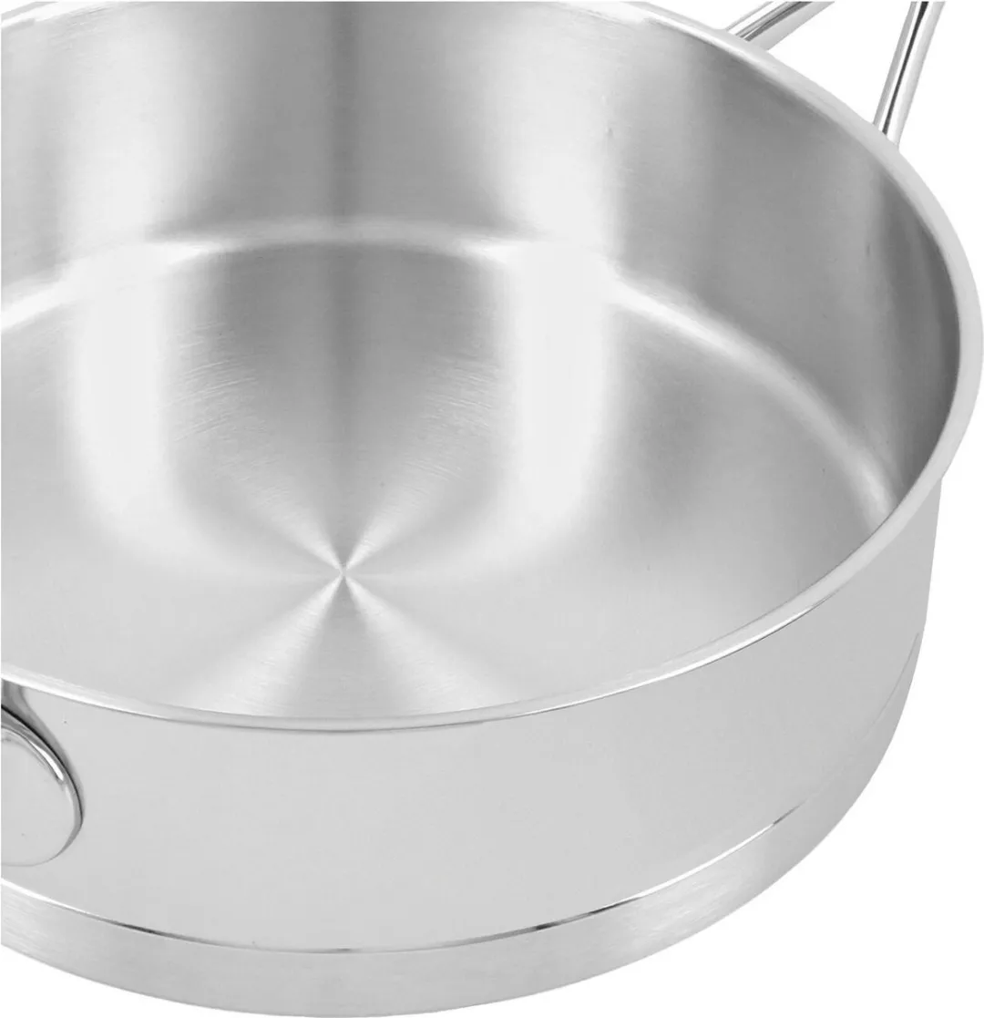 Demeyere Atlantis Lage Sauteuse Ø24cm - 2.8L - Zilver