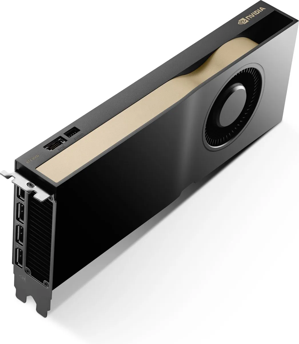 HP NVIDIA RTX 4500 Ada 24GB Grafische Kaart - 4x DisplayPort - Zwart