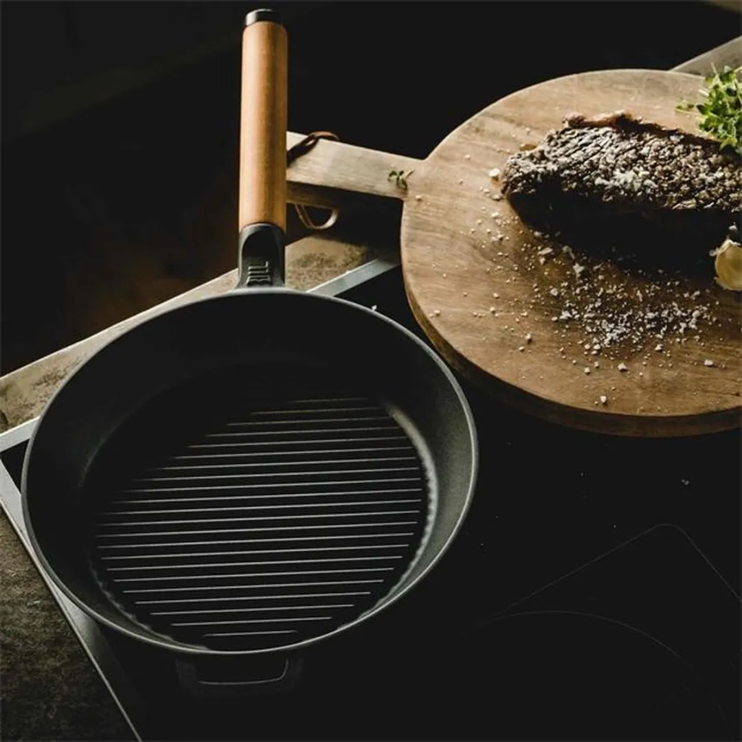 Fiskars Norden Grillpan Gietijzer 26cm - Zwart
