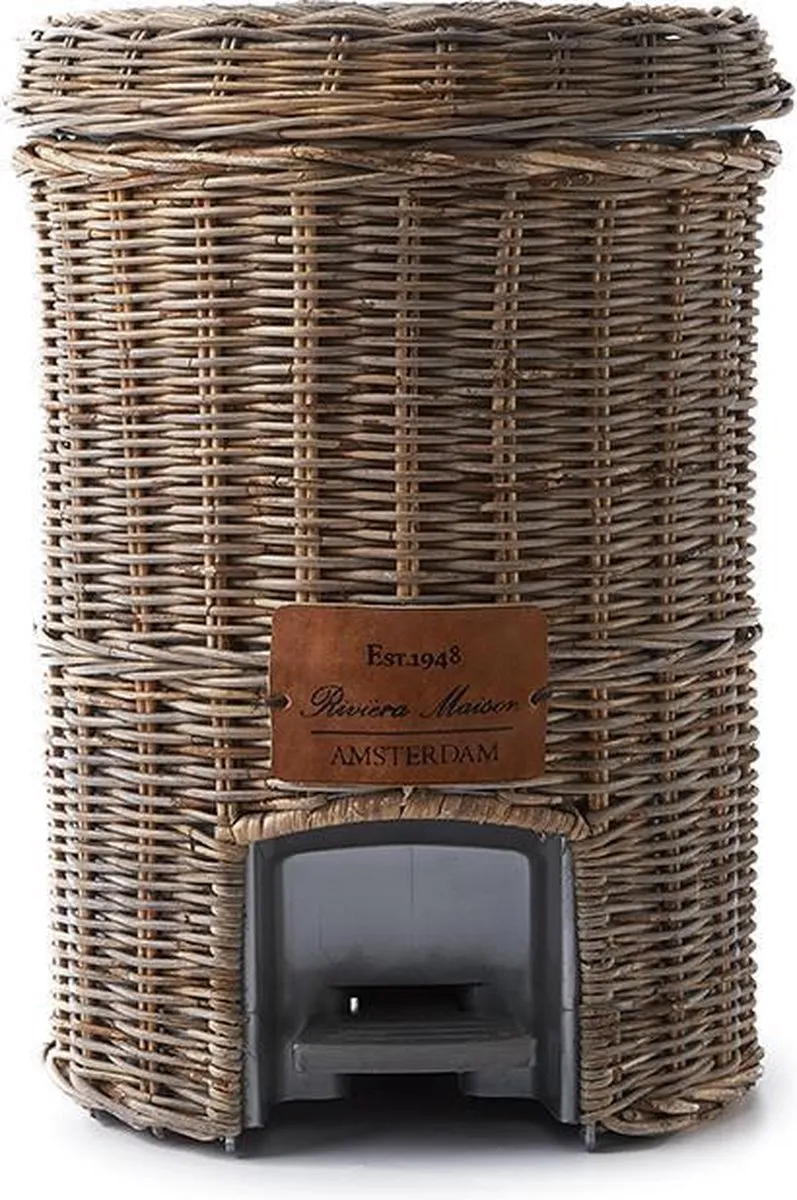 Riviera Maison Rustic Rattan Prullenbak 34cm