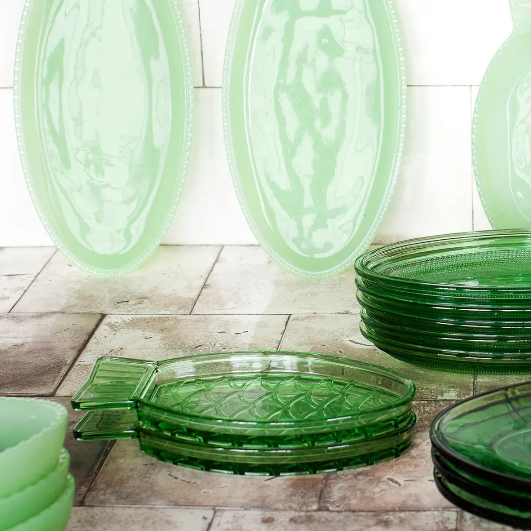 Serax Paola Navone Fish & Fish Schaal - Groen - 2 Stuks