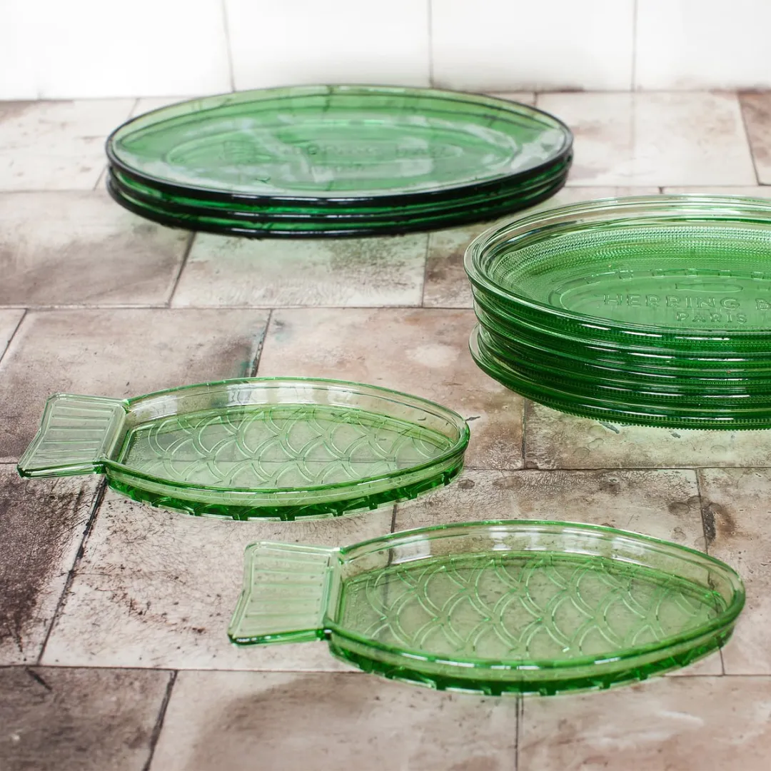 Serax Paola Navone Fish & Fish Schaal - Groen - 2 Stuks
