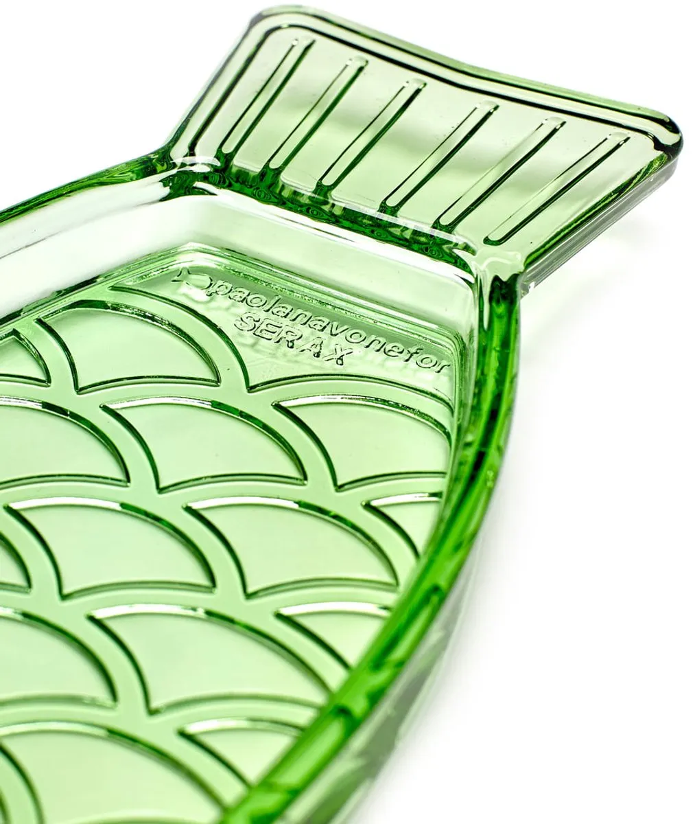 Serax Paola Navone Fish & Fish Schaal - Groen - 2 Stuks