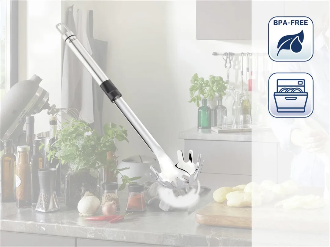 Leifheit Proline 03026 Pastalepels - RVS - Grijs/Zwart