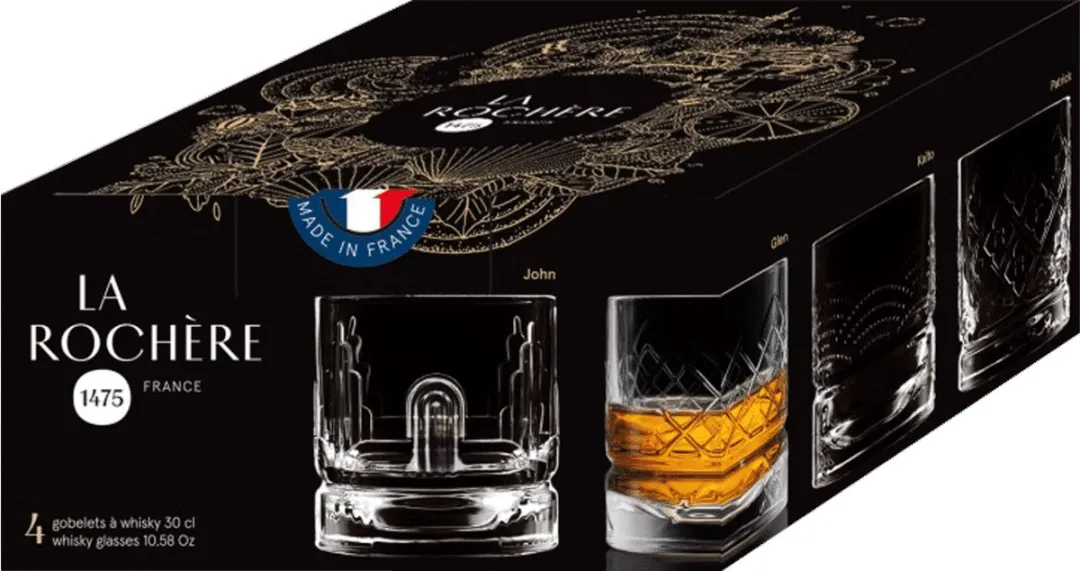 La Rochère Dandy Whiskeyglas 30cl - Set van 4 - afbeelding 6 van 6