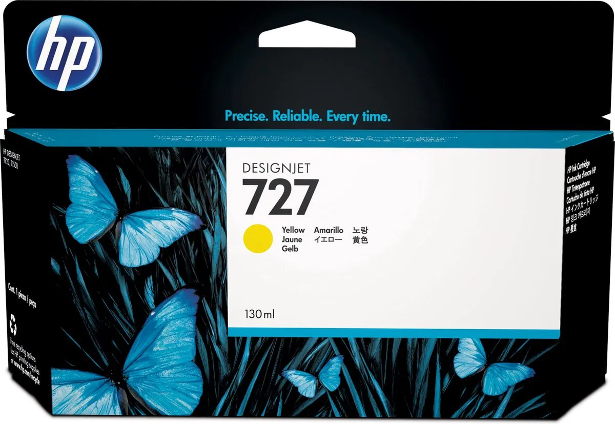 HP 727 Geel B3P21A Inktcartridge - 130ml
