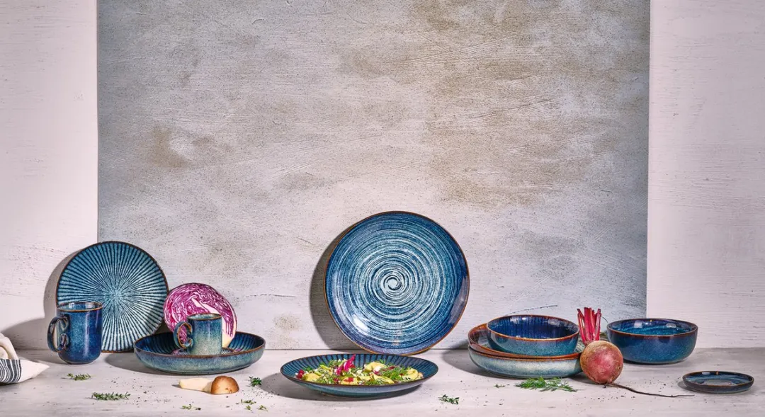 Cosy&Trendy Atlantis Circle Dessertbord 21.5cm - Blauw