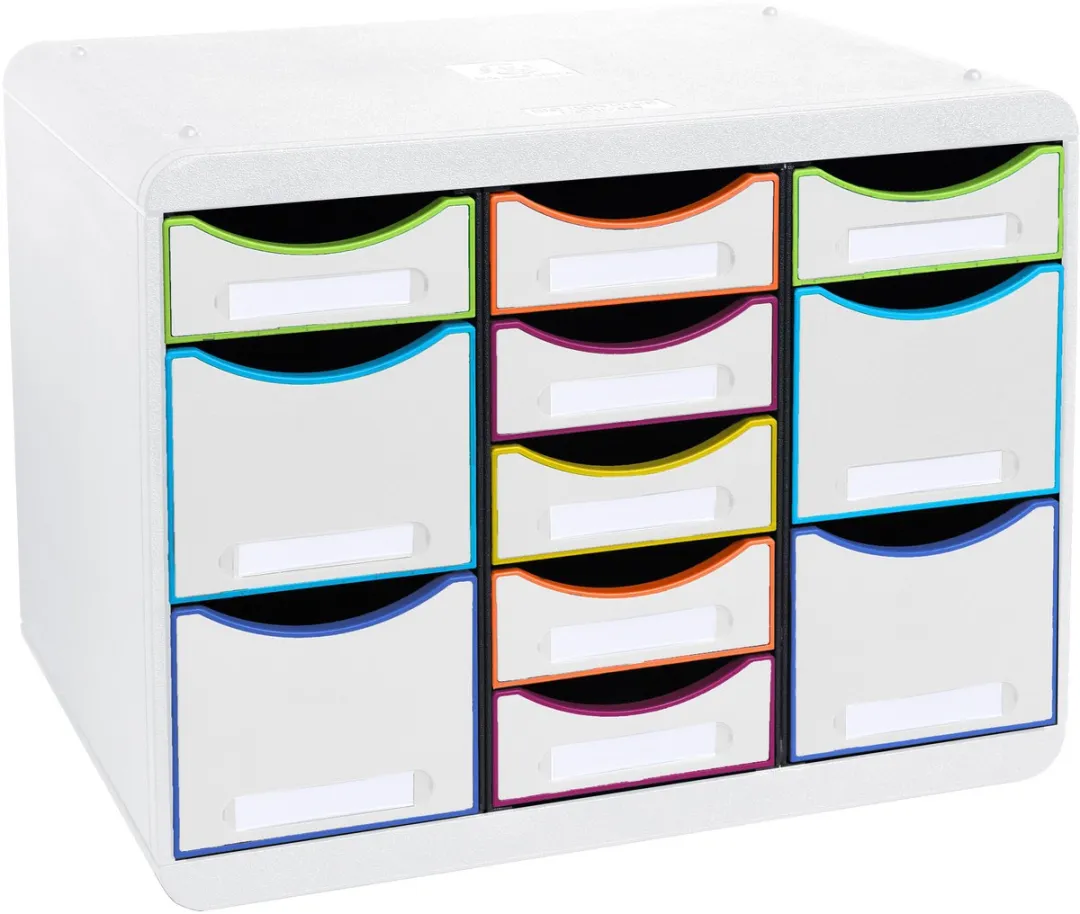 Exacompta Storebox Multi Ladenblok 11 Vakken - Wit/Harlekijn