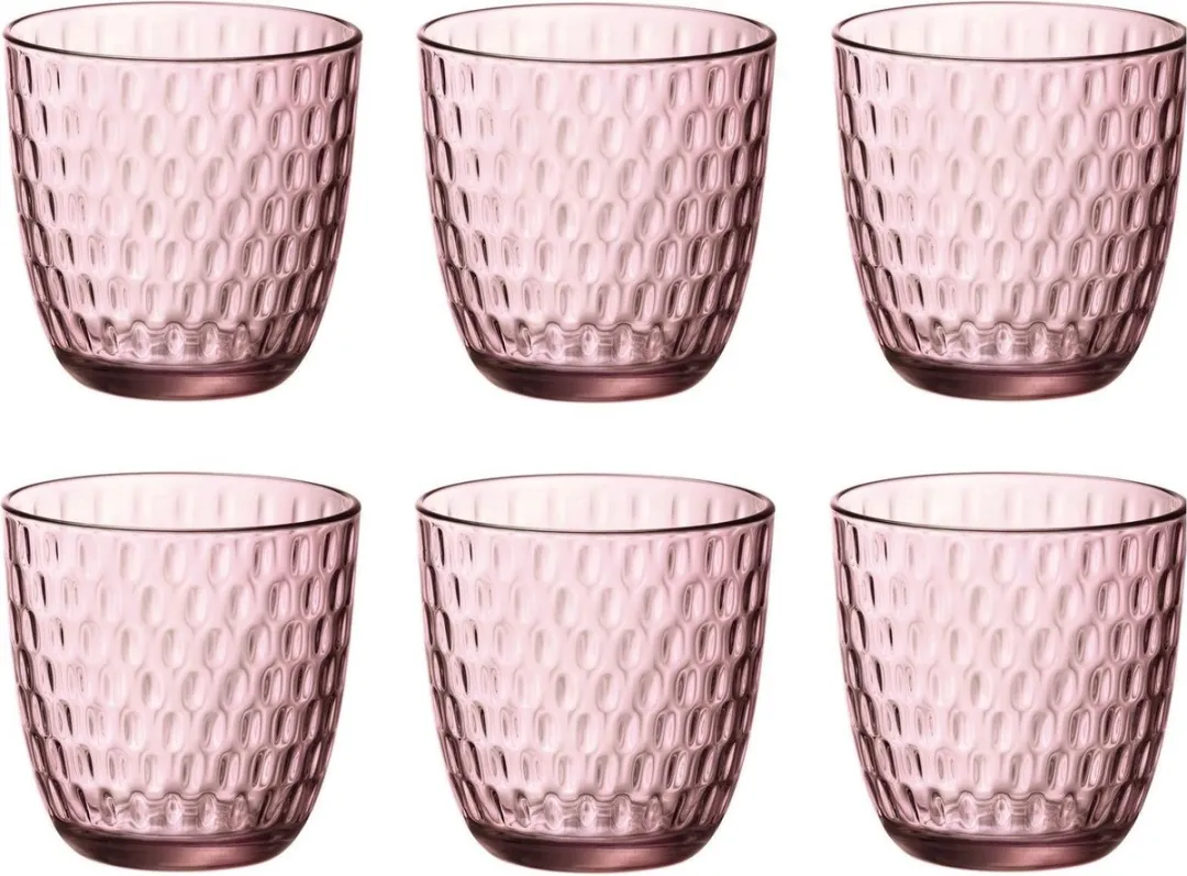 Bormioli Rocco Slot Waterglas Roze