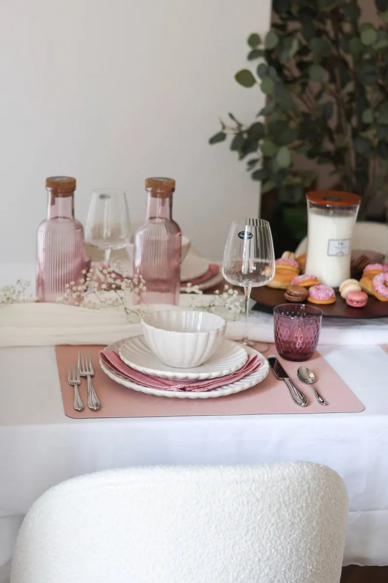 Bormioli Rocco Slot Waterglas Roze - Set van 6