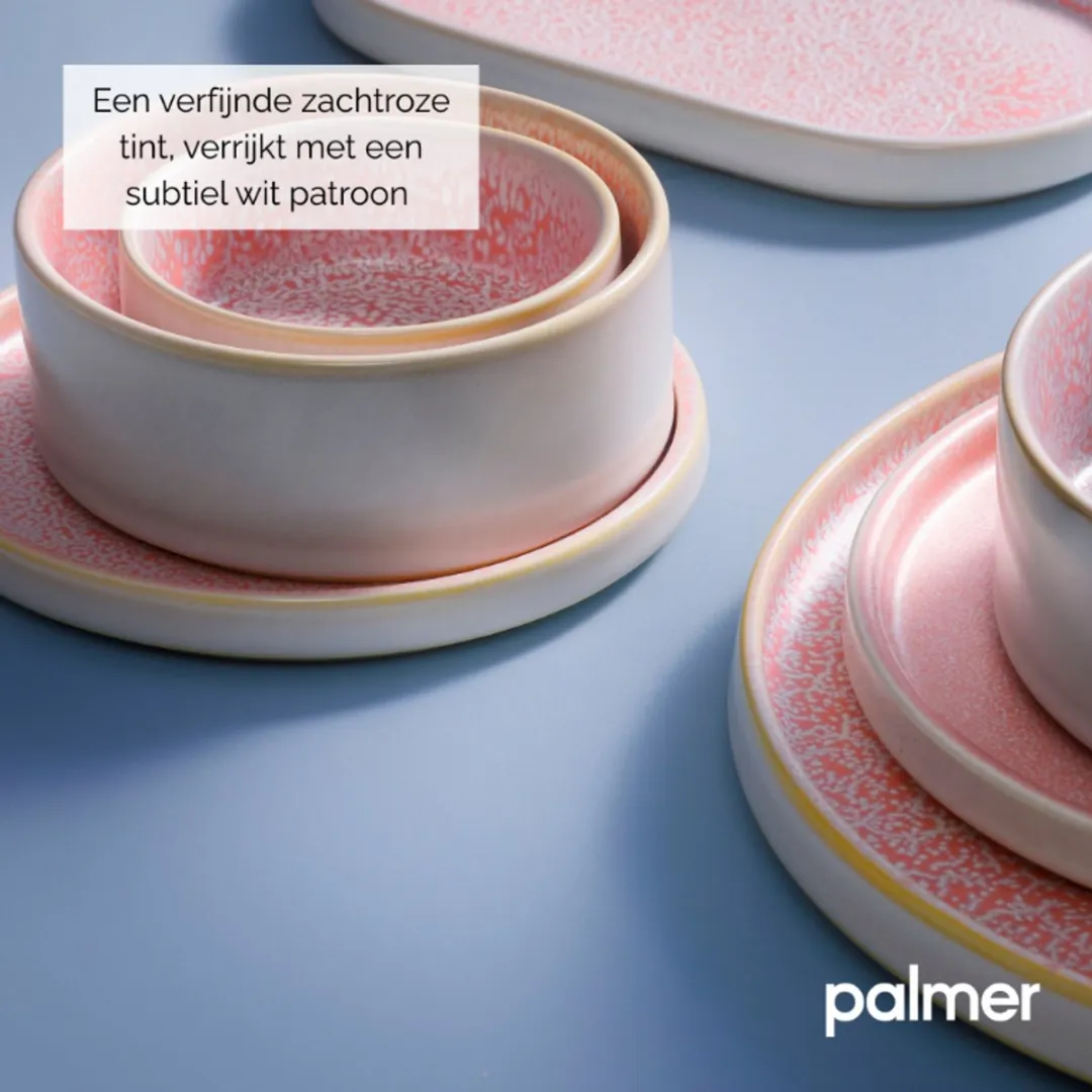 Palmer Coco Snackschaal Set 5-delig - Roze Porselein