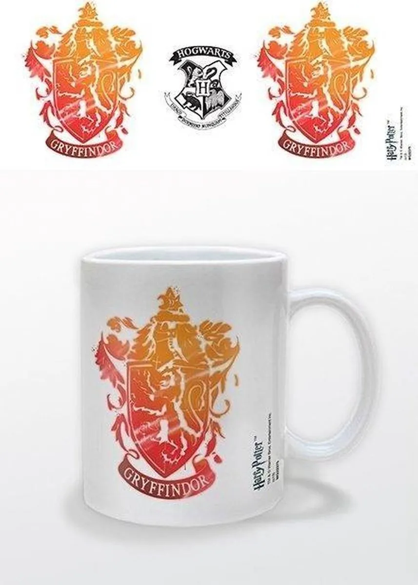 Harry Potter Gryffindor Stencil Crest Mug
