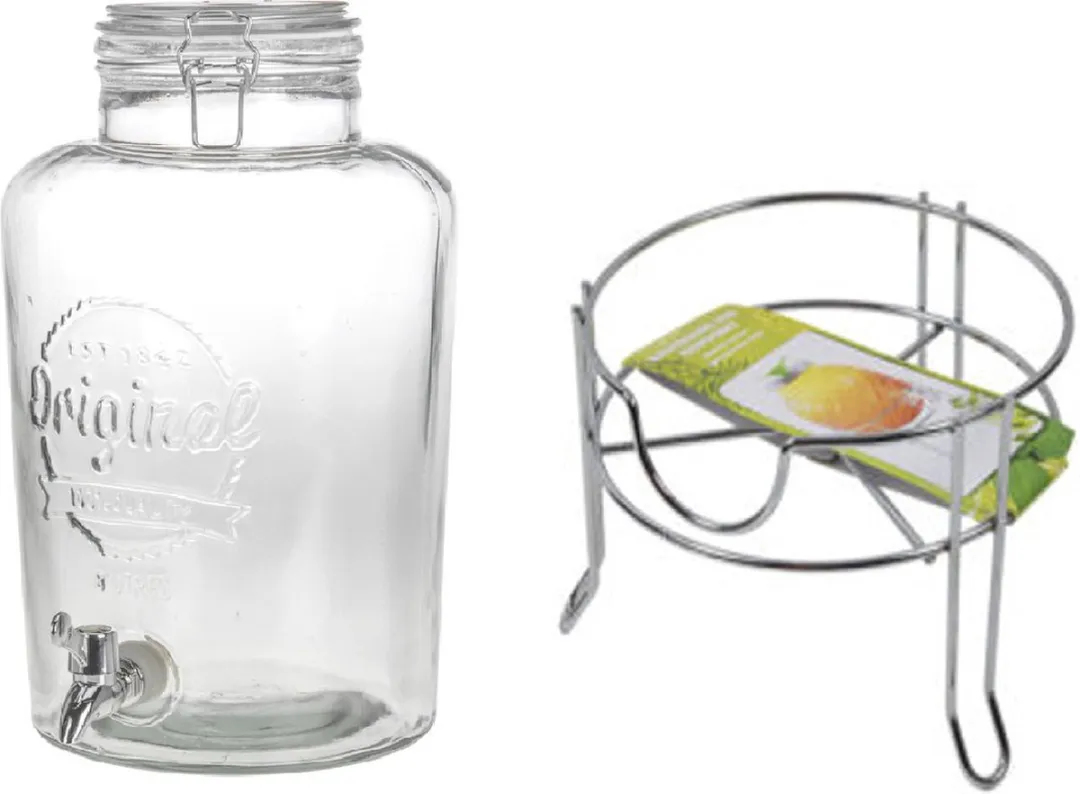 Svenska Living Drankdispenser 8L - 18x37cm - Transparant