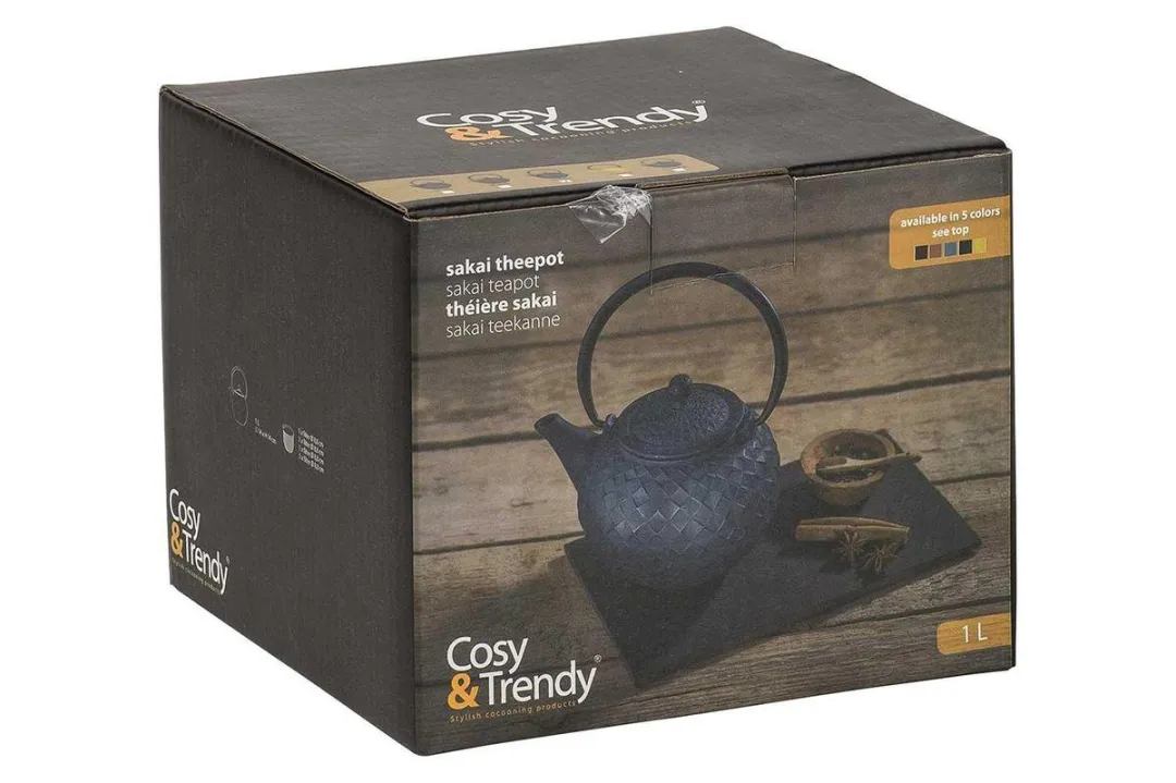 Cosy&Trendy Sakai Theepot 1L - Gietijzer - Blauw